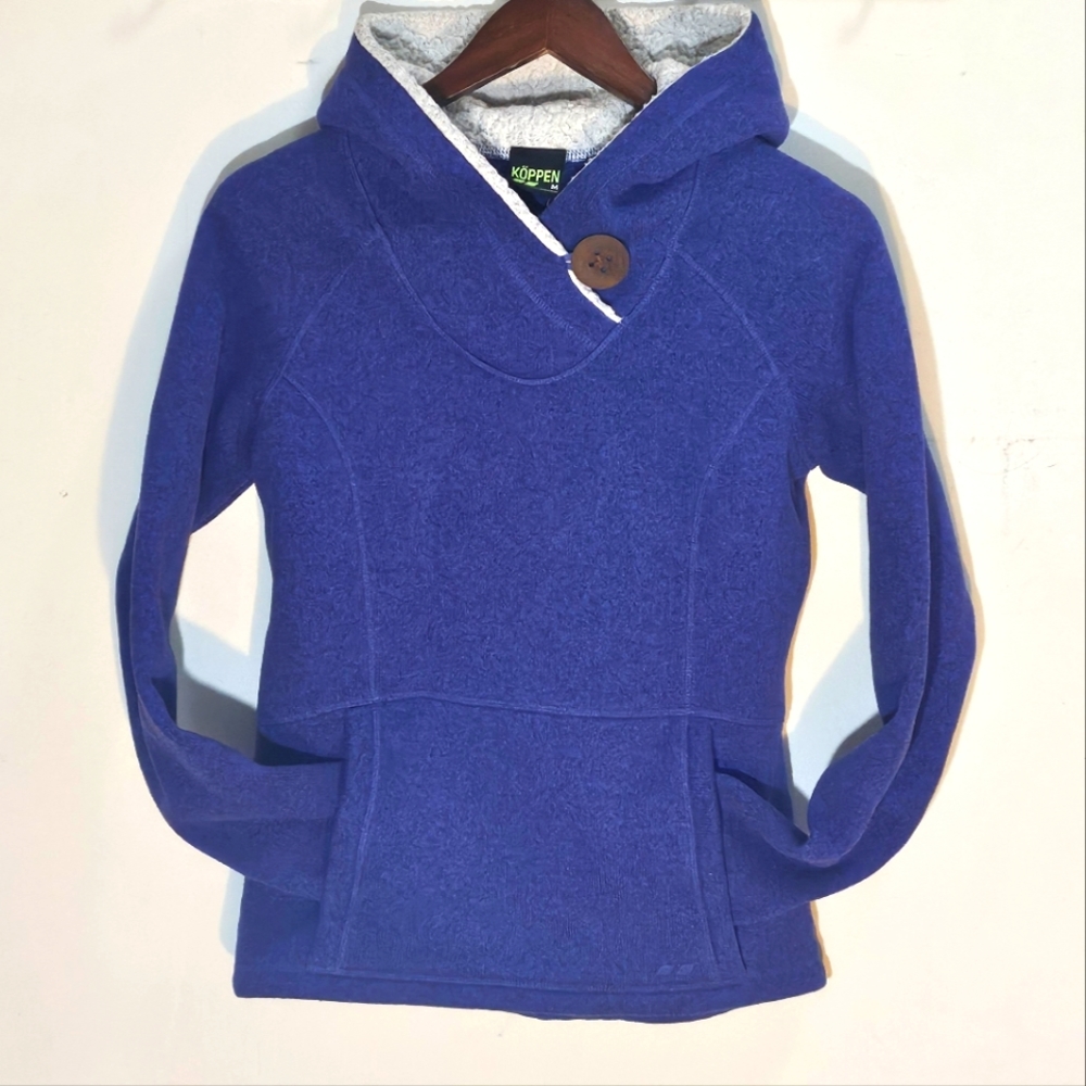 KOPPEN Purple Knit Sweatshirt Hoodie